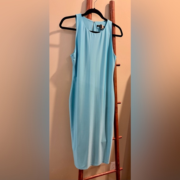 Black Halo Aqua Sheath Dress - Picture 2 of 11